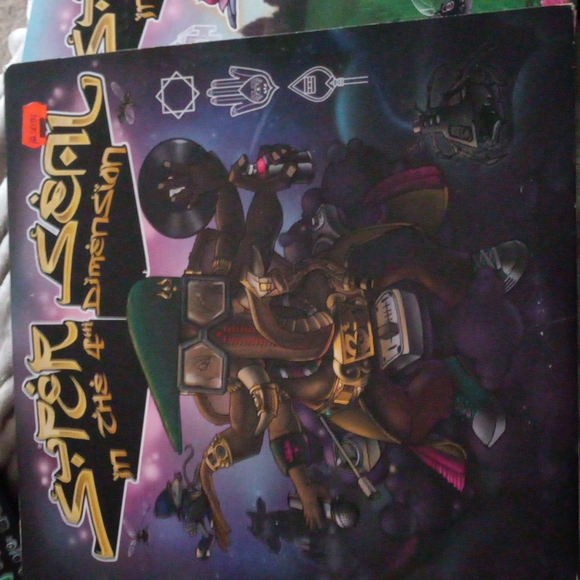 DJ QBERT SUPERSEAL IN THE FOURTH DIMENSION,  GLOW IN THE DARK & BLACK VINYL. - Picture 2 of 8